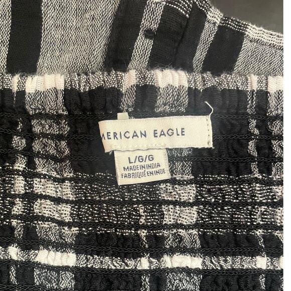 American Eagle Plaid Crop Top - Picture 4 of 5